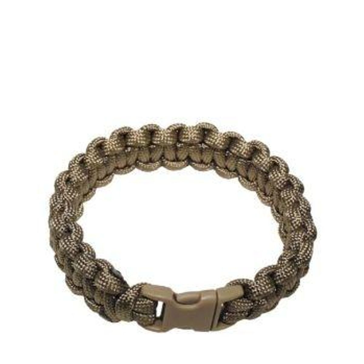 MFH Paracord Armbånd m. lille klikspænde - 1,9 cm bred Coyote Brun