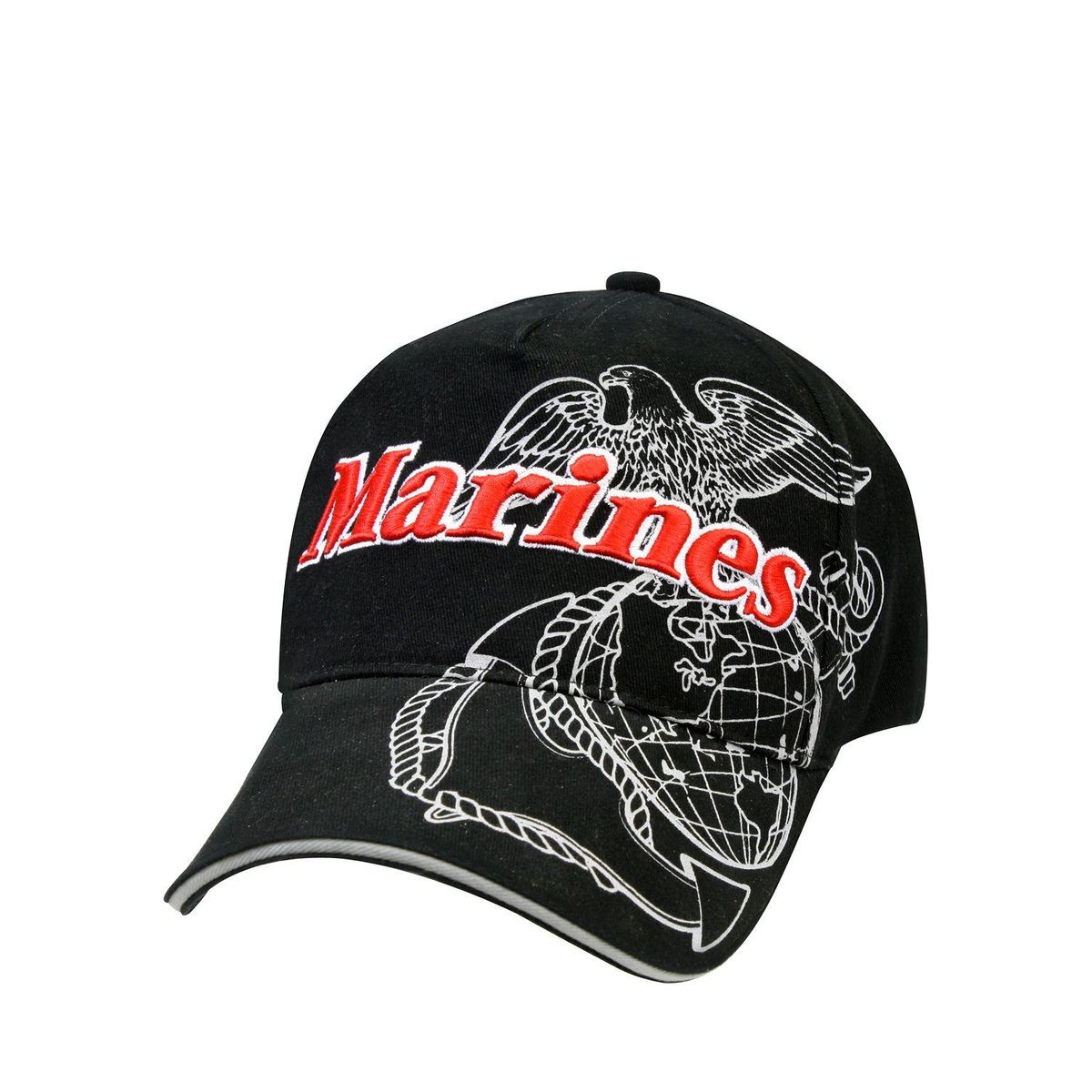 Rothco Deluxe Low Pro Cap Black / red Marines