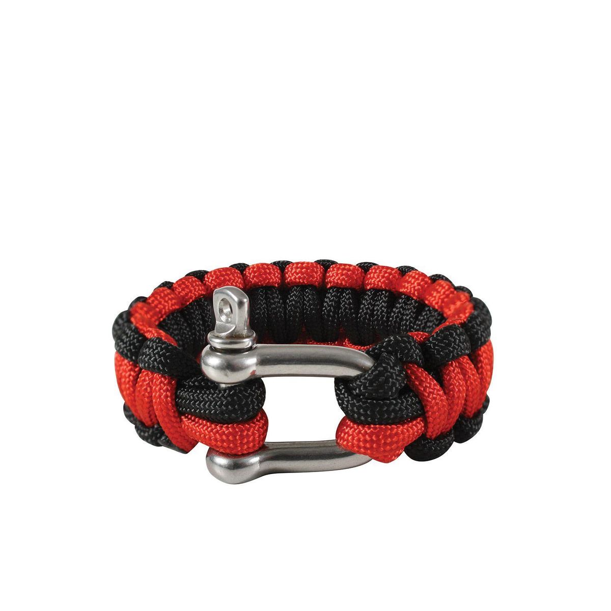 Rothco D-shackle Paracord bracelet Red / black