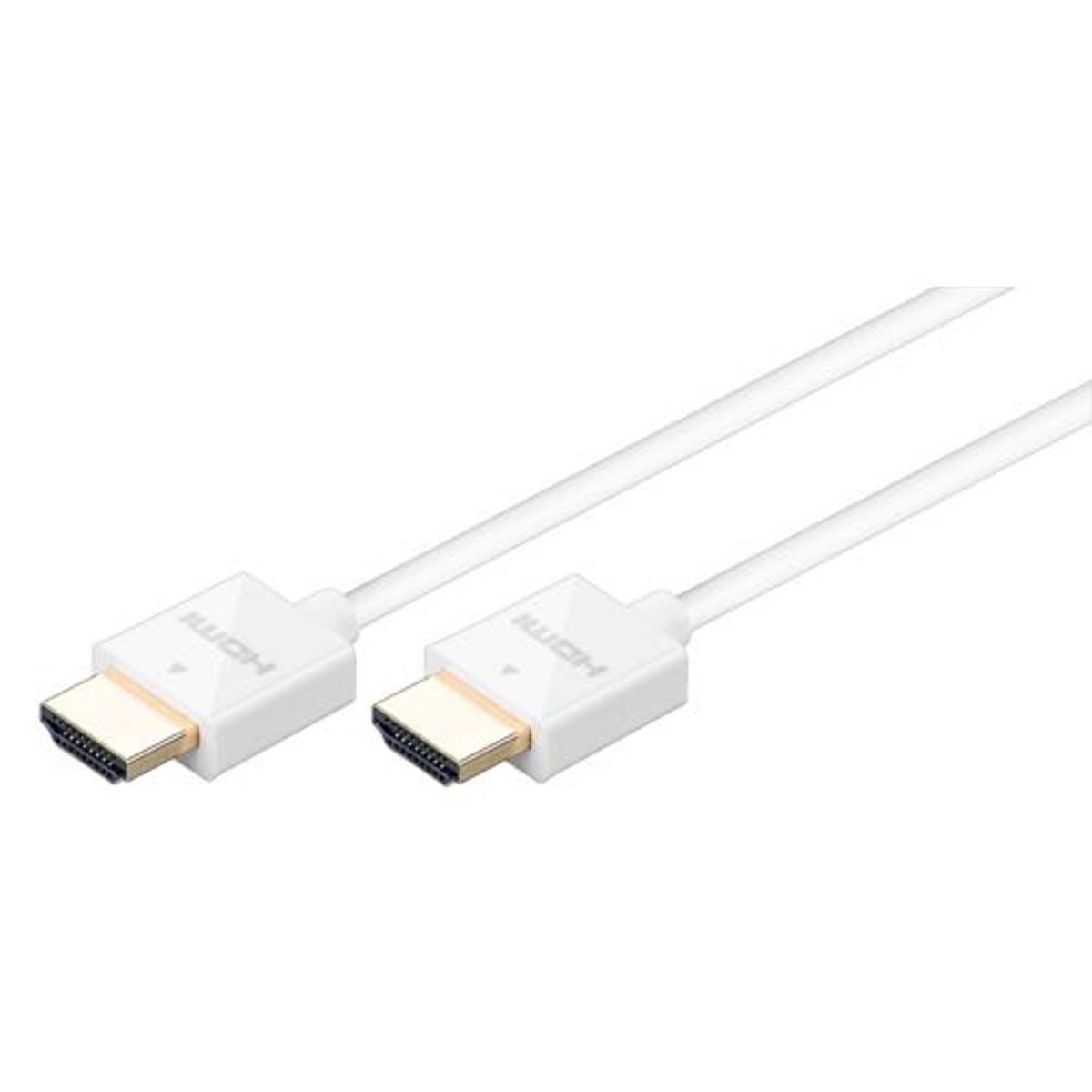 Goobay - 1.4 High Speed HDMI Slim (Han-Han) (Hvid) - 4K@30Hz - 2,0 m