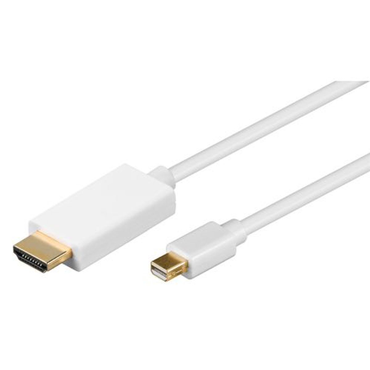 Goobay - Mini DisplayPort (han) 1.2 til HDMI (Hvid) - 4K@30Hz - 2,0 m