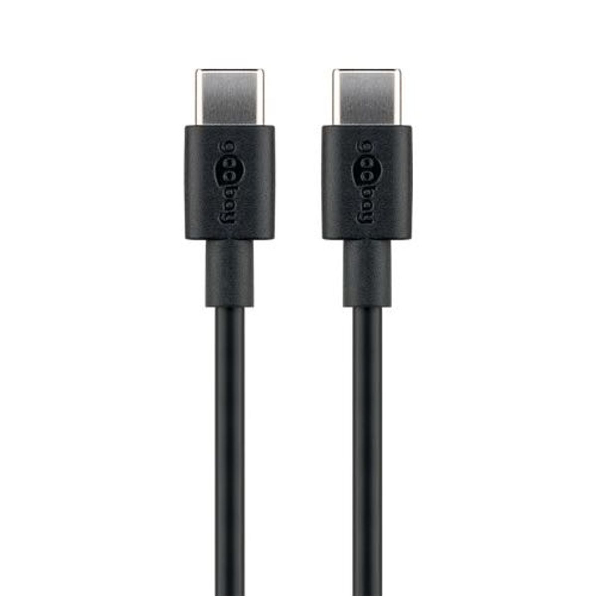 Goobay - USB-C 2.0 (Gen.1) kabel (USB-C / USB-C) (Han-Han) (Sort) - 1,0 m