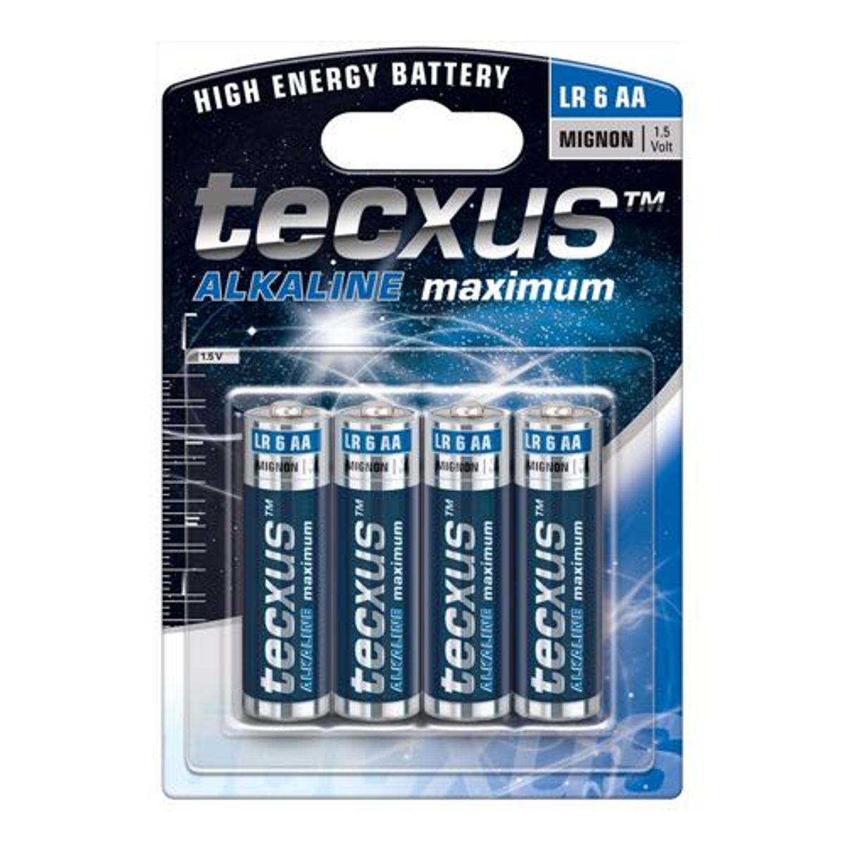 Tecxus - AA - 4 stk - Alkaline maximum (1.5V)