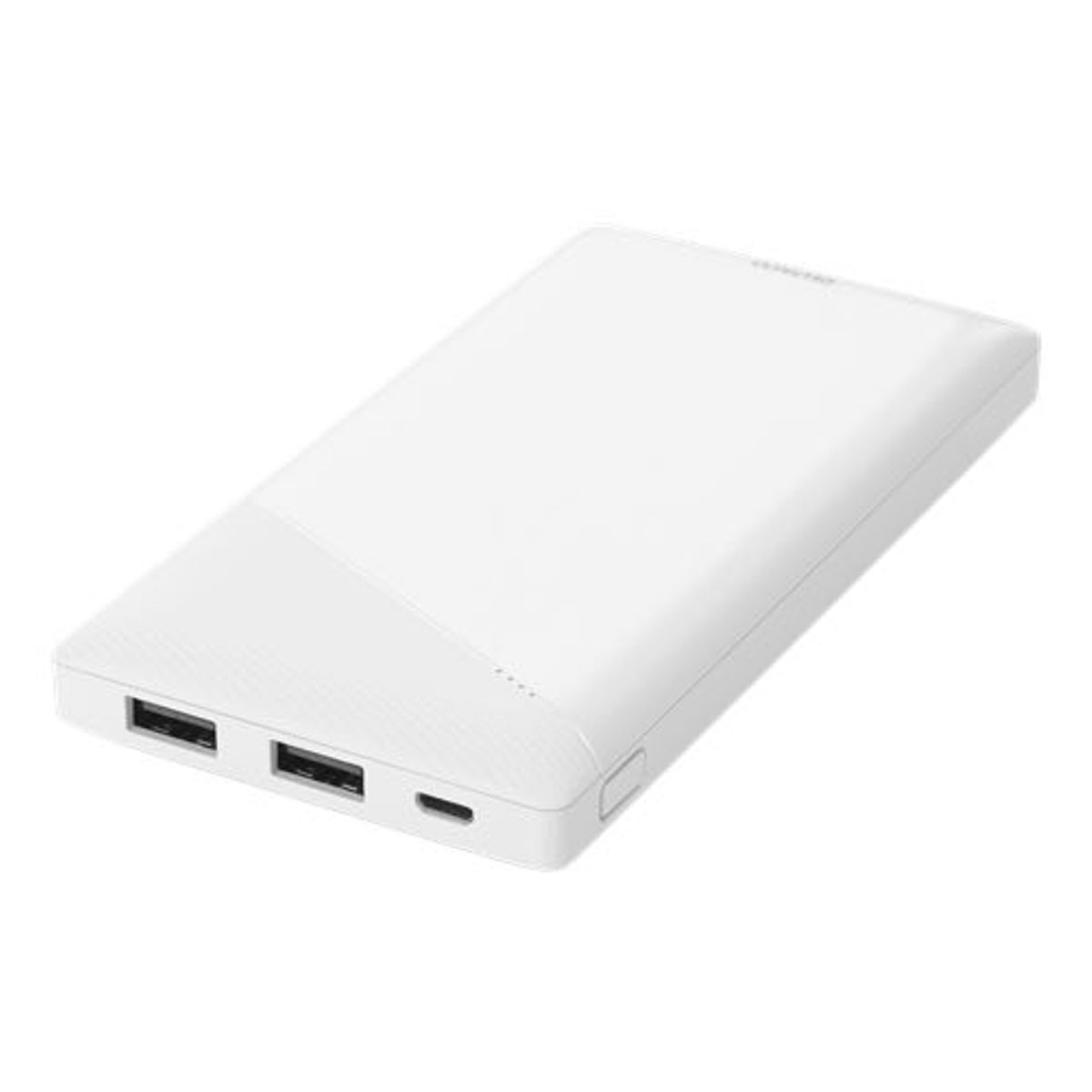 Deltaco - Powerbank (2xUSB A) - 10000 mAh - 2.1A/10.5W (Hvid)