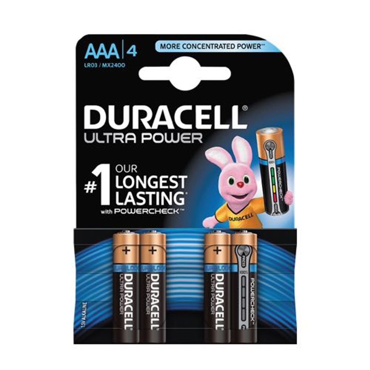 Duracell - AAA - 4 stk - Alkaline Ultra Power (1.5V)