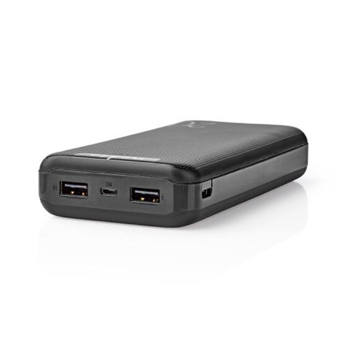 Nedis - Powerbank (2xUSB A / 1xUSB-C) - 20000 mAh - 3A/15.5W (Sort)