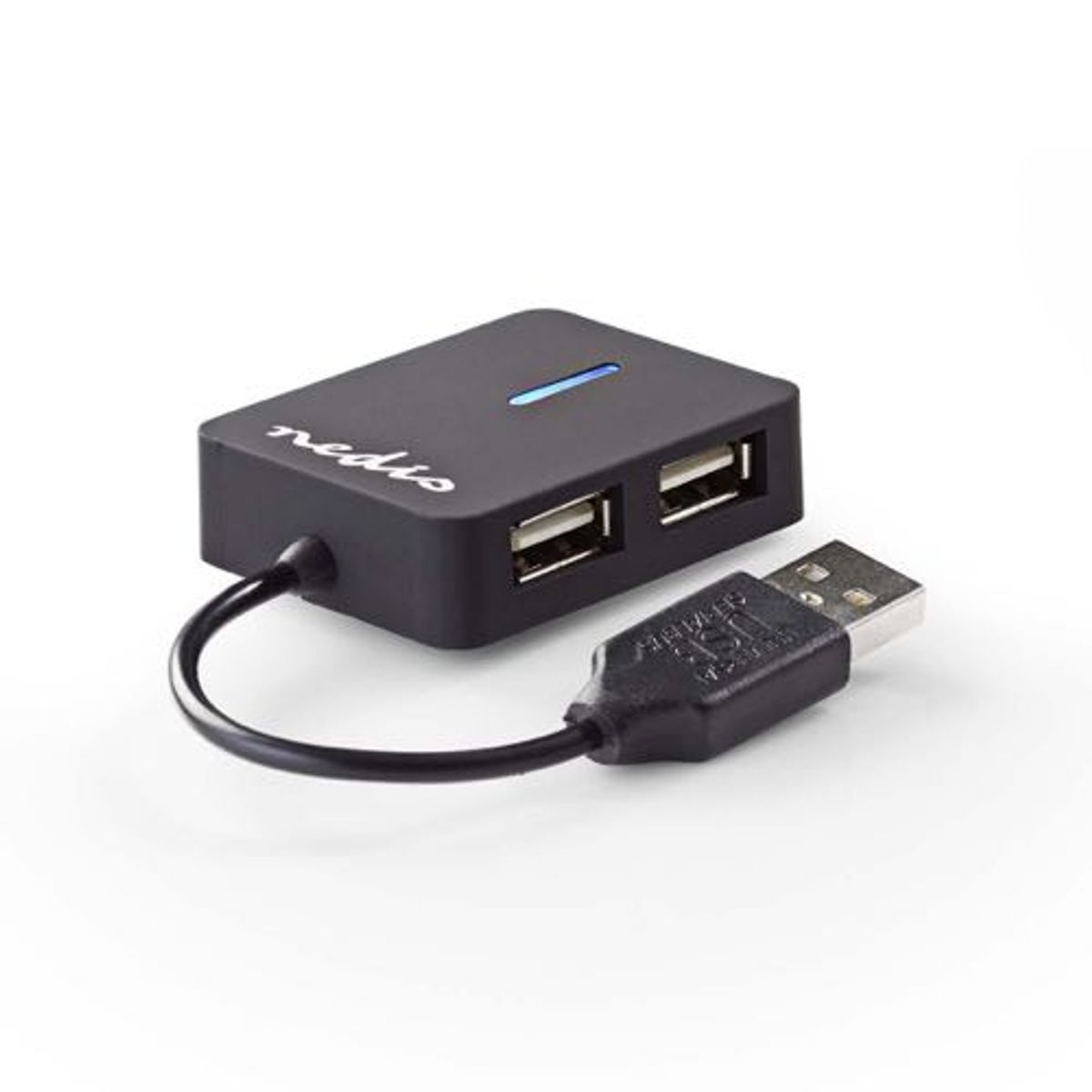 Nedis - USB-A Hub (USB-A / 4xUSB-A 2.0)(Sort) - 0,1 m