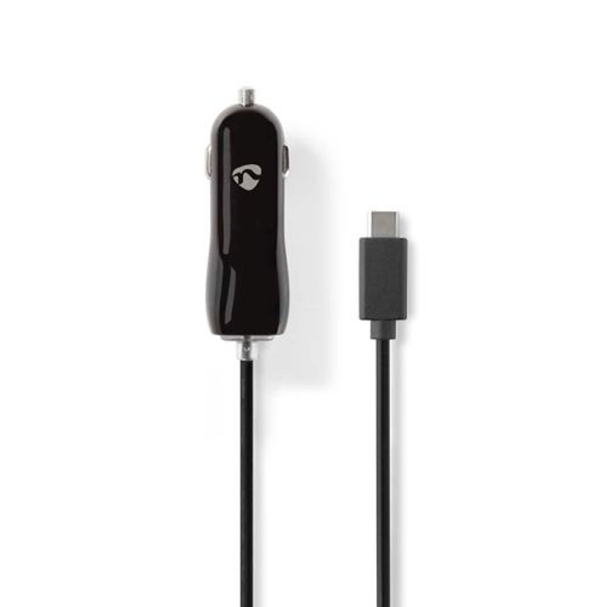 Nedis - Billader med kabel (1xUSB-C) (3.0A/15W) (Sort) - 1,0 m