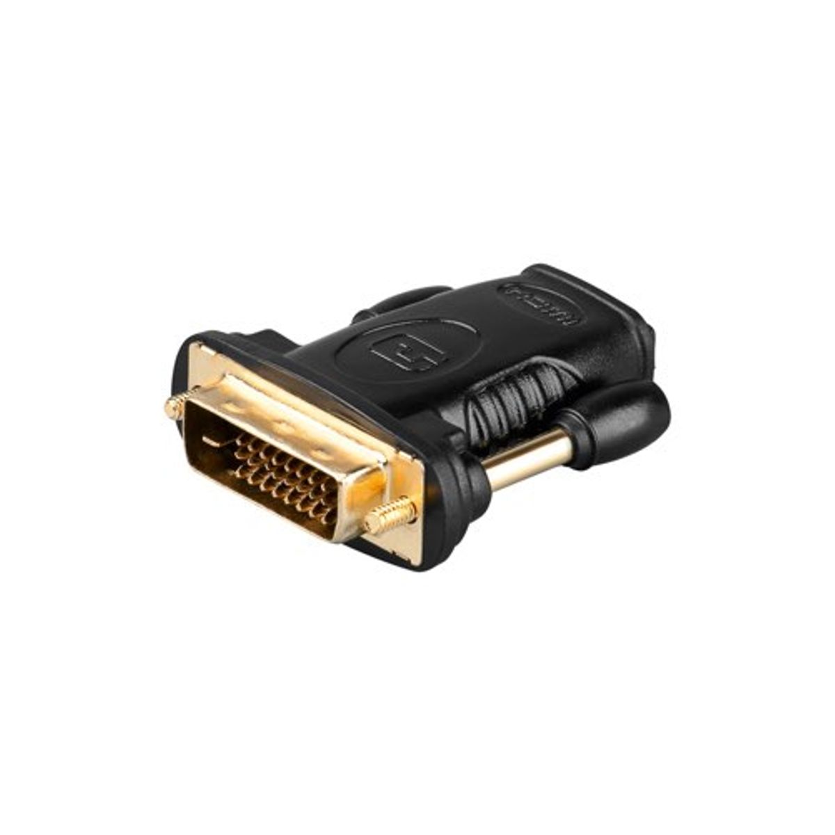 HDMI til DVI-D adapter (hun/han) (2560Ã1600@60Hz) (Sort) - 0,1 m - Goobay