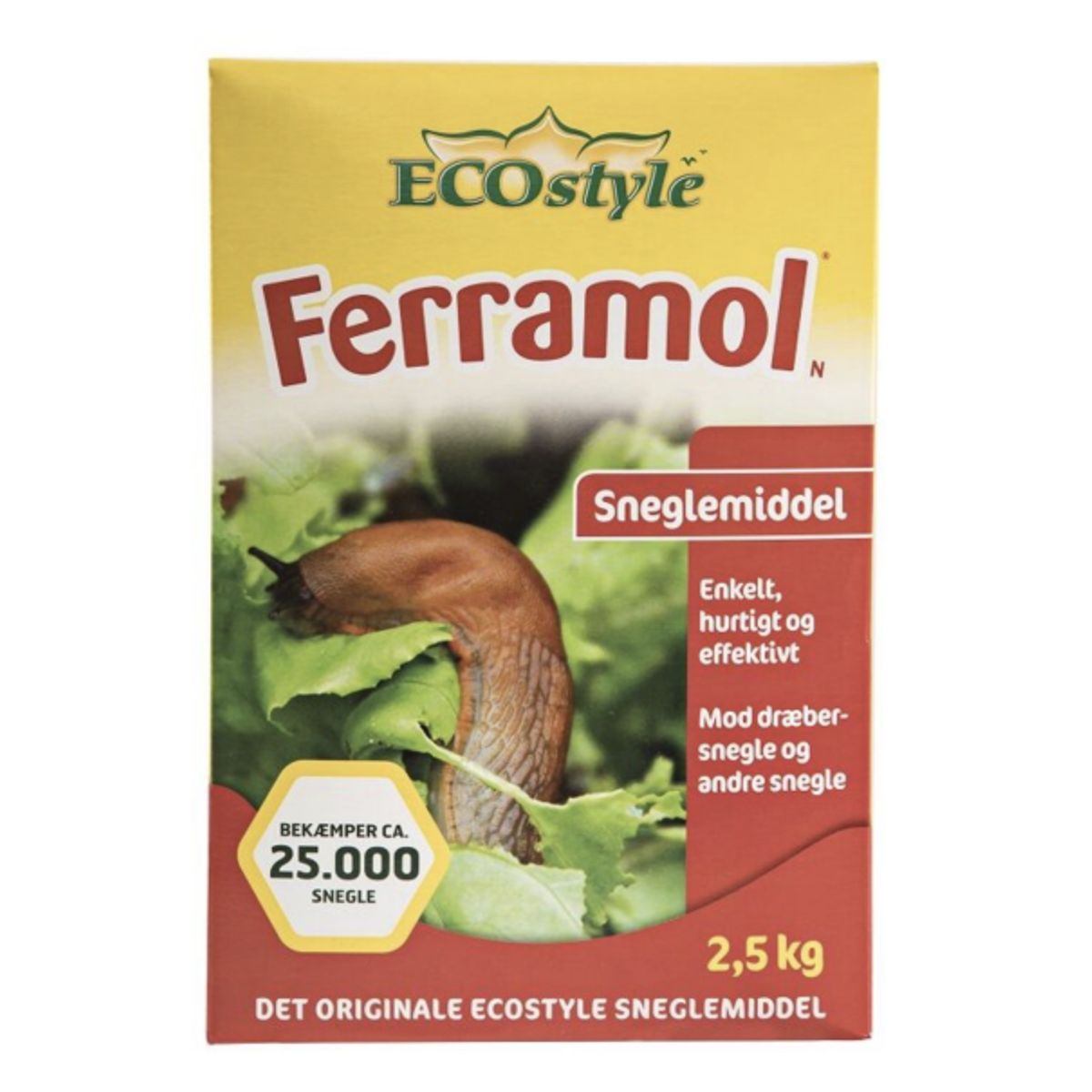 Ecostyle sneglebekæmpelse SnegleFri Ferramol 2,5 kg