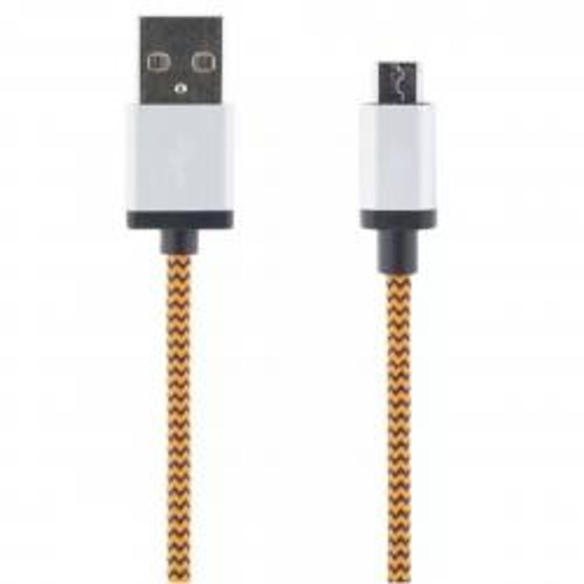 Streetz Usb Cable Fabric Coated Type A M Type Micro B 1m Orange - Ledning