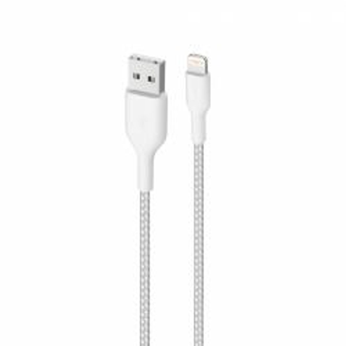 Puro Usb-a - Lightning Fabric Cable Kevlar 1.2m, White - Kabel