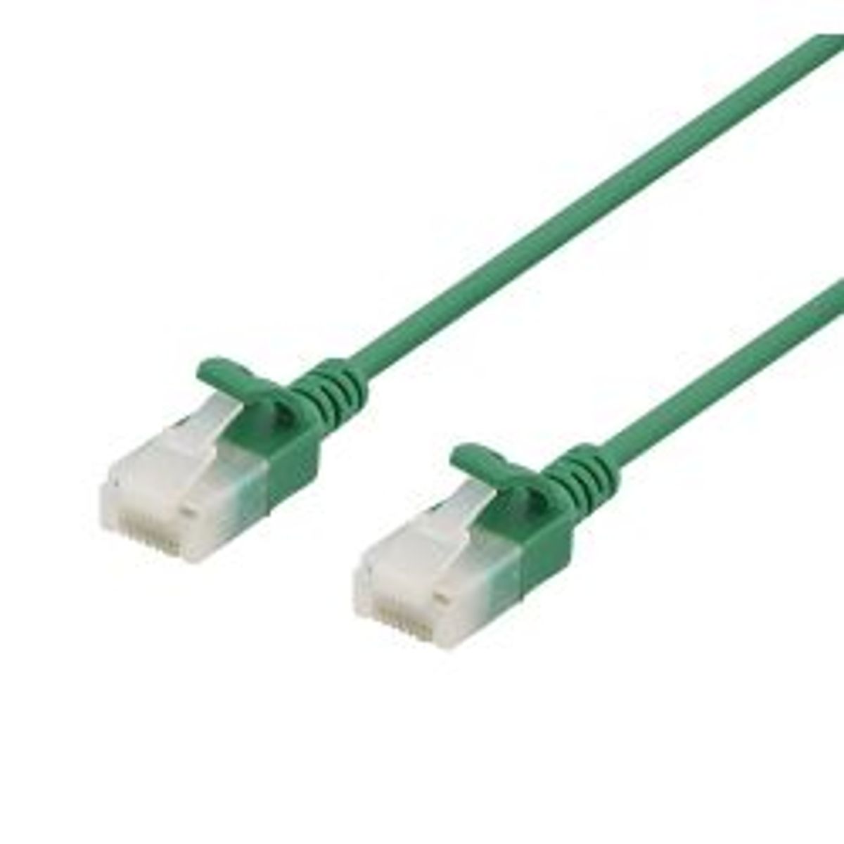 Deltaco U/utp Cat6a Patch Cable, Slim, 3.5mm Diameter, 2m, Green - Ledning