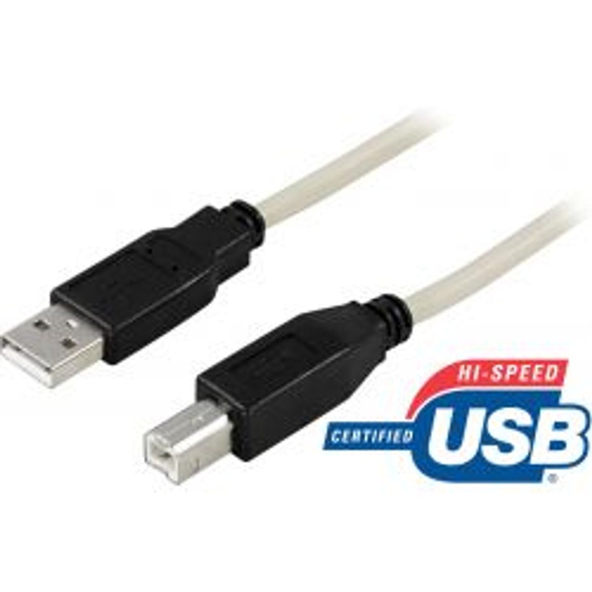 Deltaco Usb 2.0 Cable Type A Male - Type B Male 0.5m - Ledning