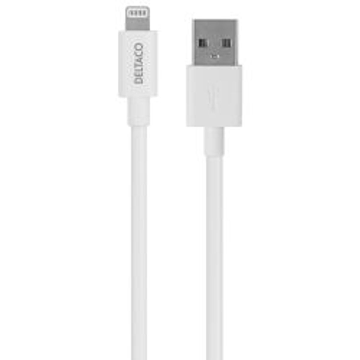 Deltaco Usb-a- Lightning Cable, 2m, White - Ledning