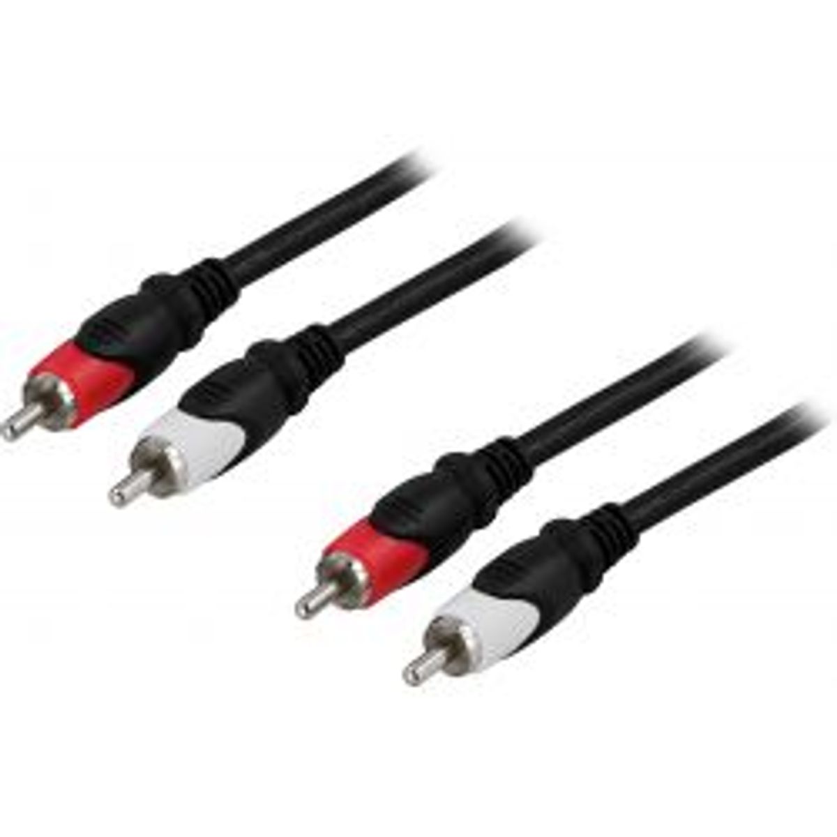 Deltaco Audio Cable, 2xrca Ma - Ma, 2m - Ledning