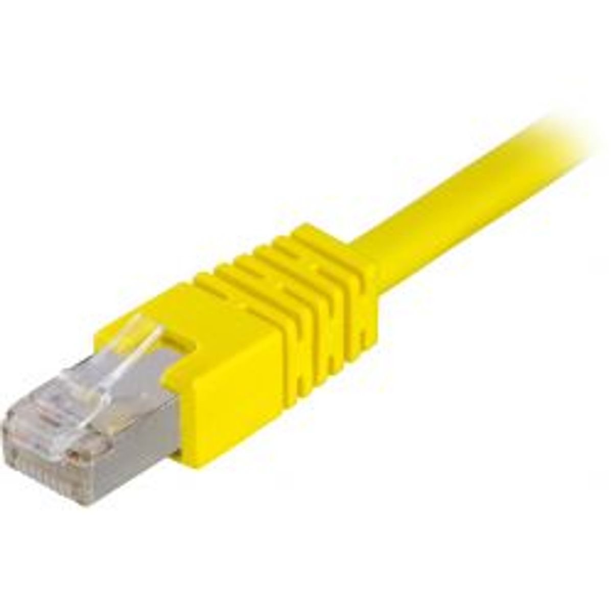 Deltaco F/utp Cat6 Patch Cable, Lszh, 0.5m, Yellow - Ledning