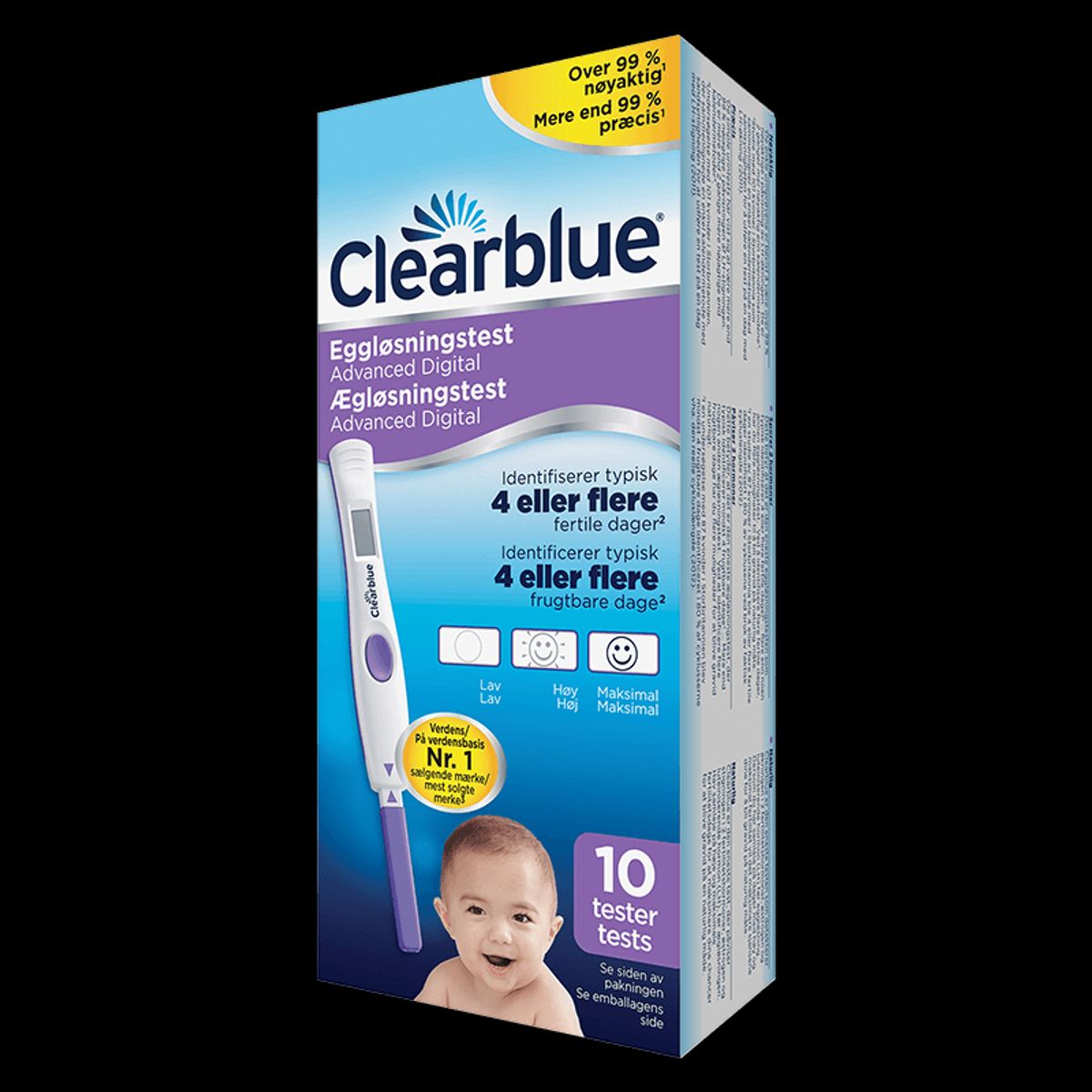 Clearblue Advanced Digital Ægløsningstest 10 stk