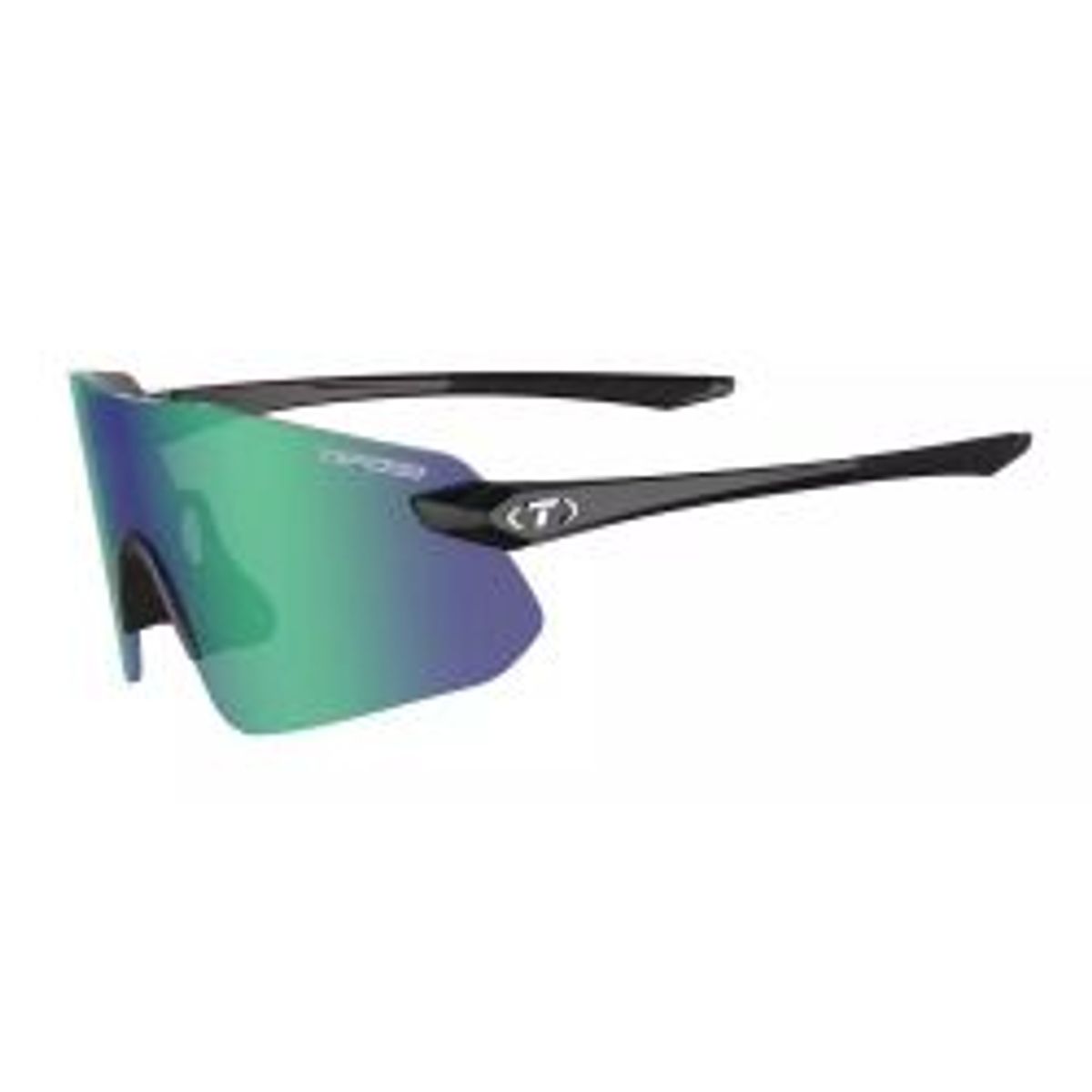 Tifosi Vogel Sl, Gloss Black, Smoke Green Mirror - Solbriller