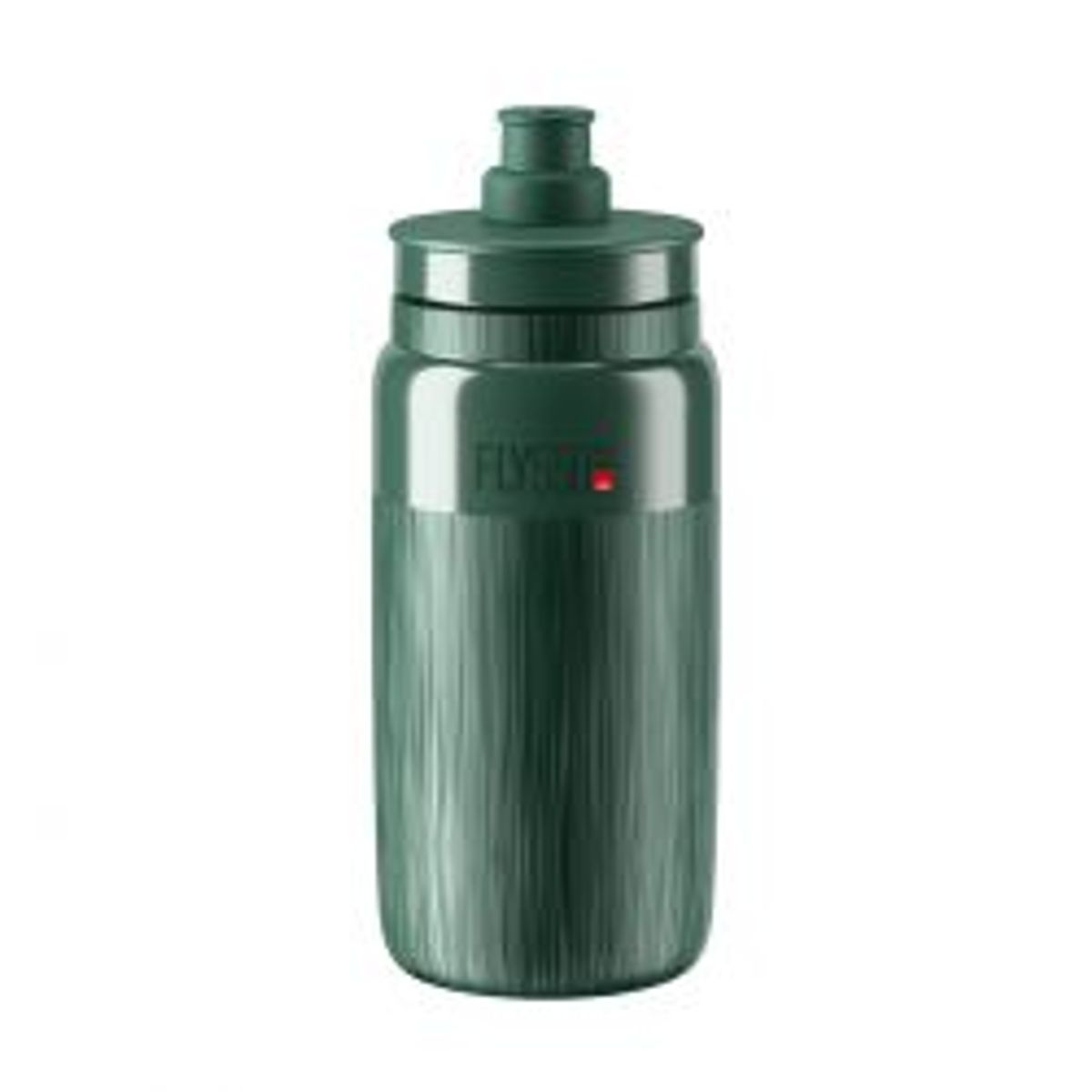 Elite Bottle FLY TEX Dark Green, Grey Logo 550ml - Drikkeflaske