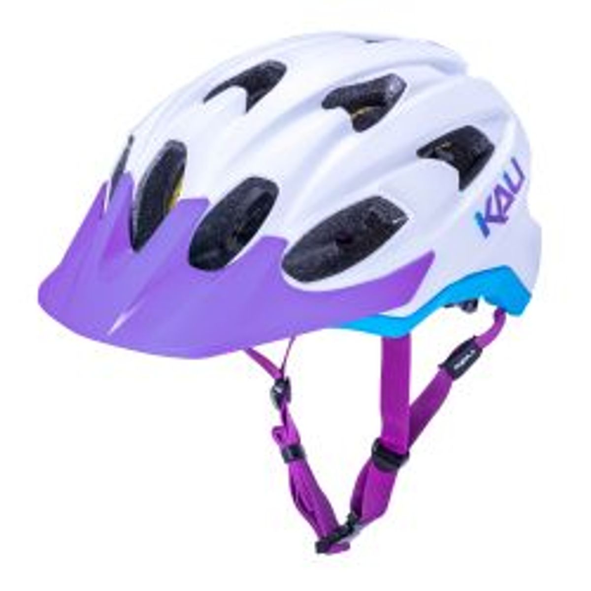 Kali Pace Mat Hvid/lilla 54-58cm S/m - Cykelhjelm