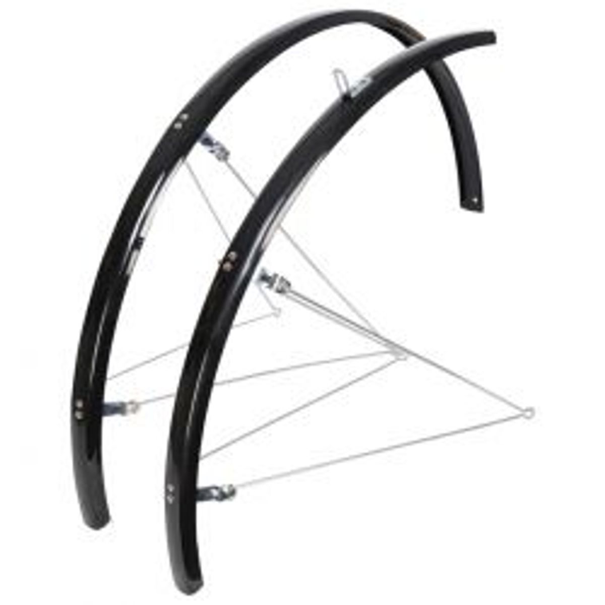 OXC Skærmset 28/700c Sort, 31mm, med stiver - Cykelskærm