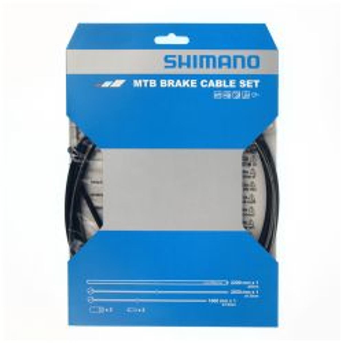 Shimano Bremsekabelsæt Mtb Rustfri Sort - Cykelreservedele