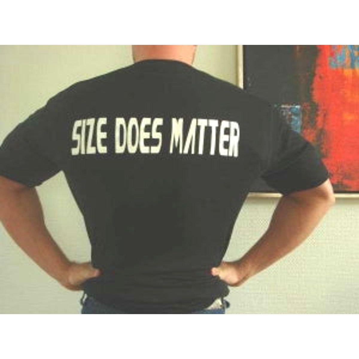 Size Does Matter, Black (M) T-Shirt