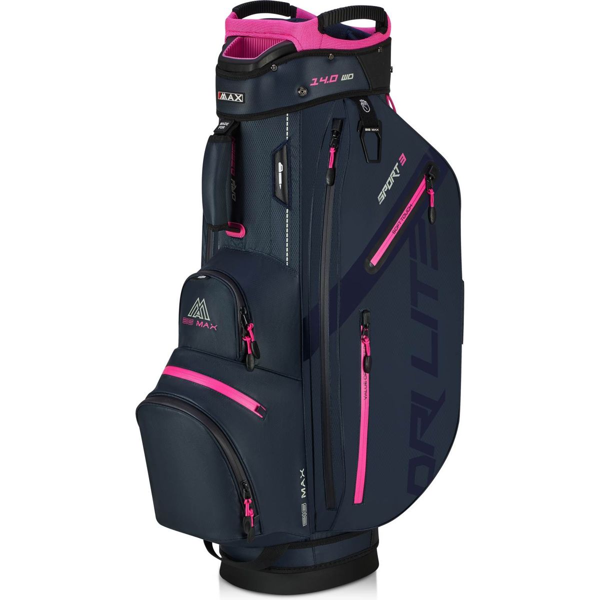 Big Max Dri Lite Sport 3 Vandtæt Vognbag - Steel Blue/Fuchsia