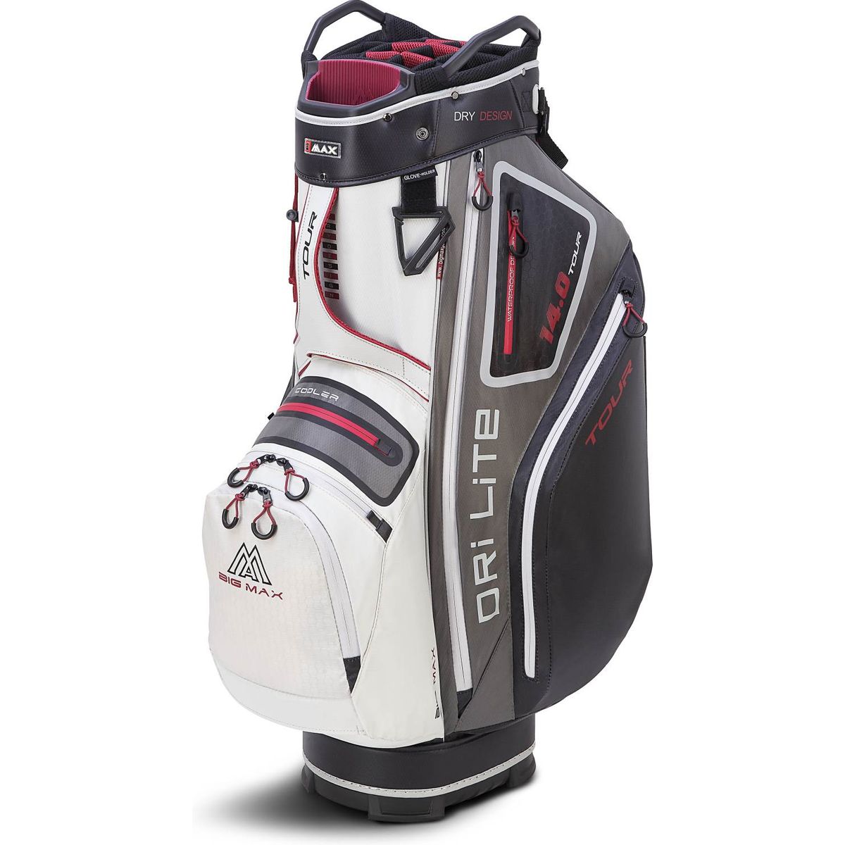 Big Max Dri Lite Tour Vandtæt Vognbag - White/Grey/Black/Merlot