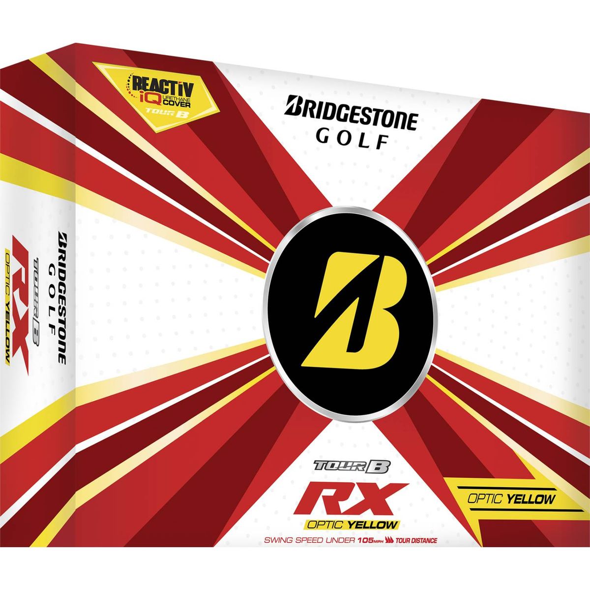 Bridgestone Tour B RX (2022) Logobolde - Gul