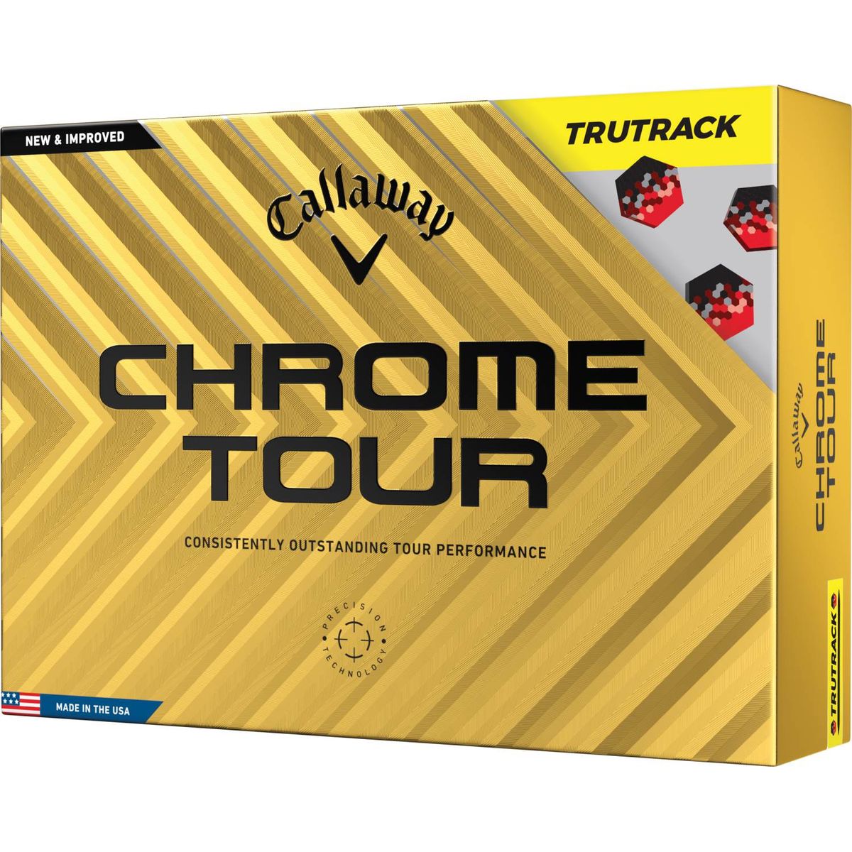 Callaway Chrome Tour Tru Track (2024) Golfbolde - Yellow