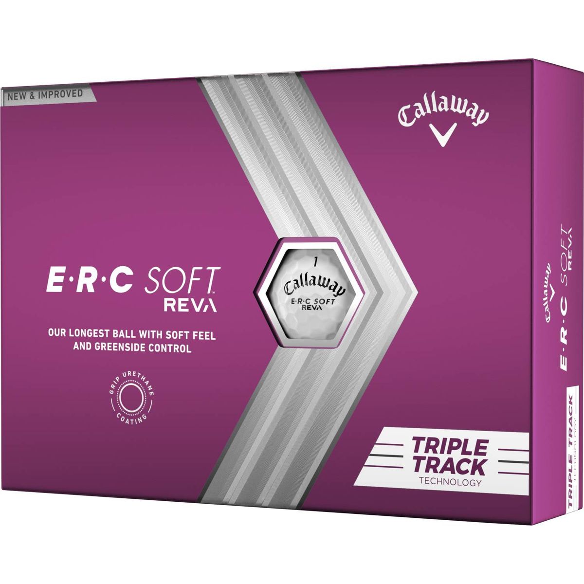 Callaway ERC Soft Reva Triple Track (2023) Dame Golfbolde - White