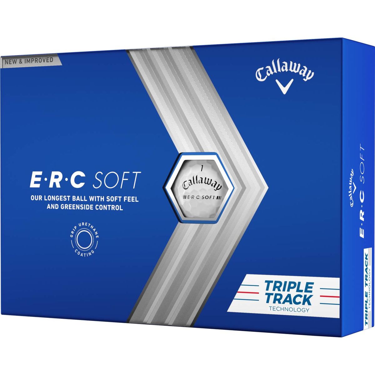 Callaway ERC Soft Triple Track (2023) Golfbolde - White