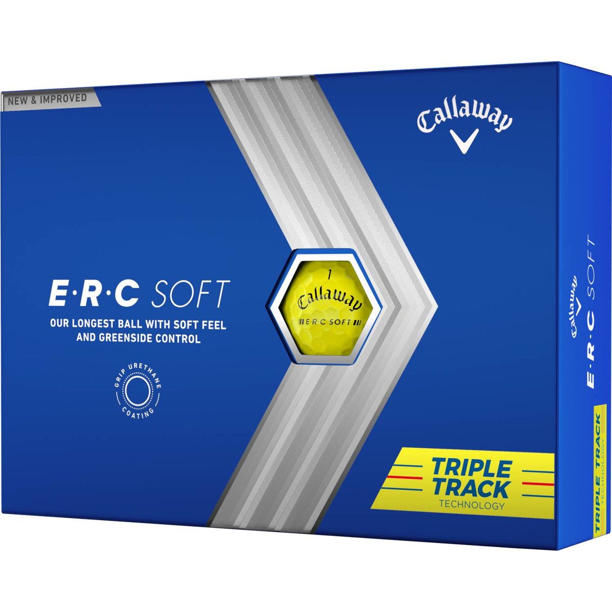 Callaway ERC Soft Triple Track (2023) Golfbolde - Yellow