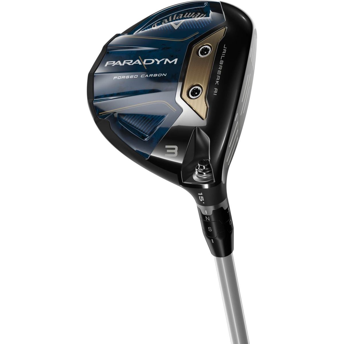 Callaway Paradym Herre Fairwaykølle - Sort - Højre - 21.0° (7 Kølle) - Aldila Ascent PL Blue 50 Regular Grafit