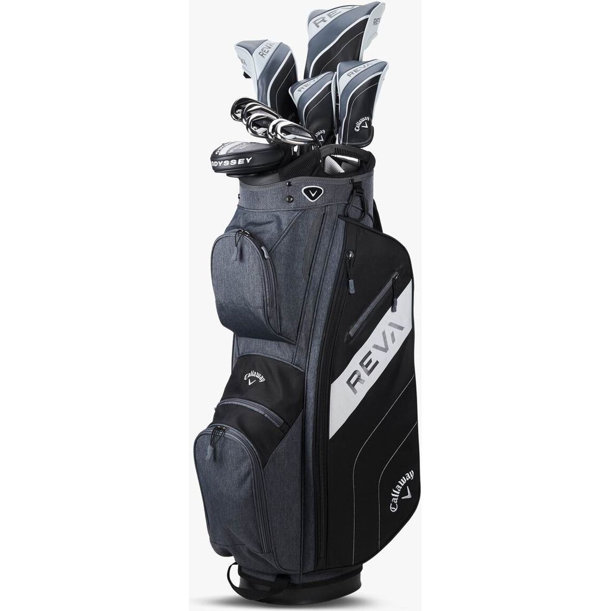 Callaway Reva (2024) Dame Golfsæt - Black - Højre - DR, 3W, 5W, 5H, 6H, 7-9, PW, SW, Putter - Callaway Reva Dame Grafit