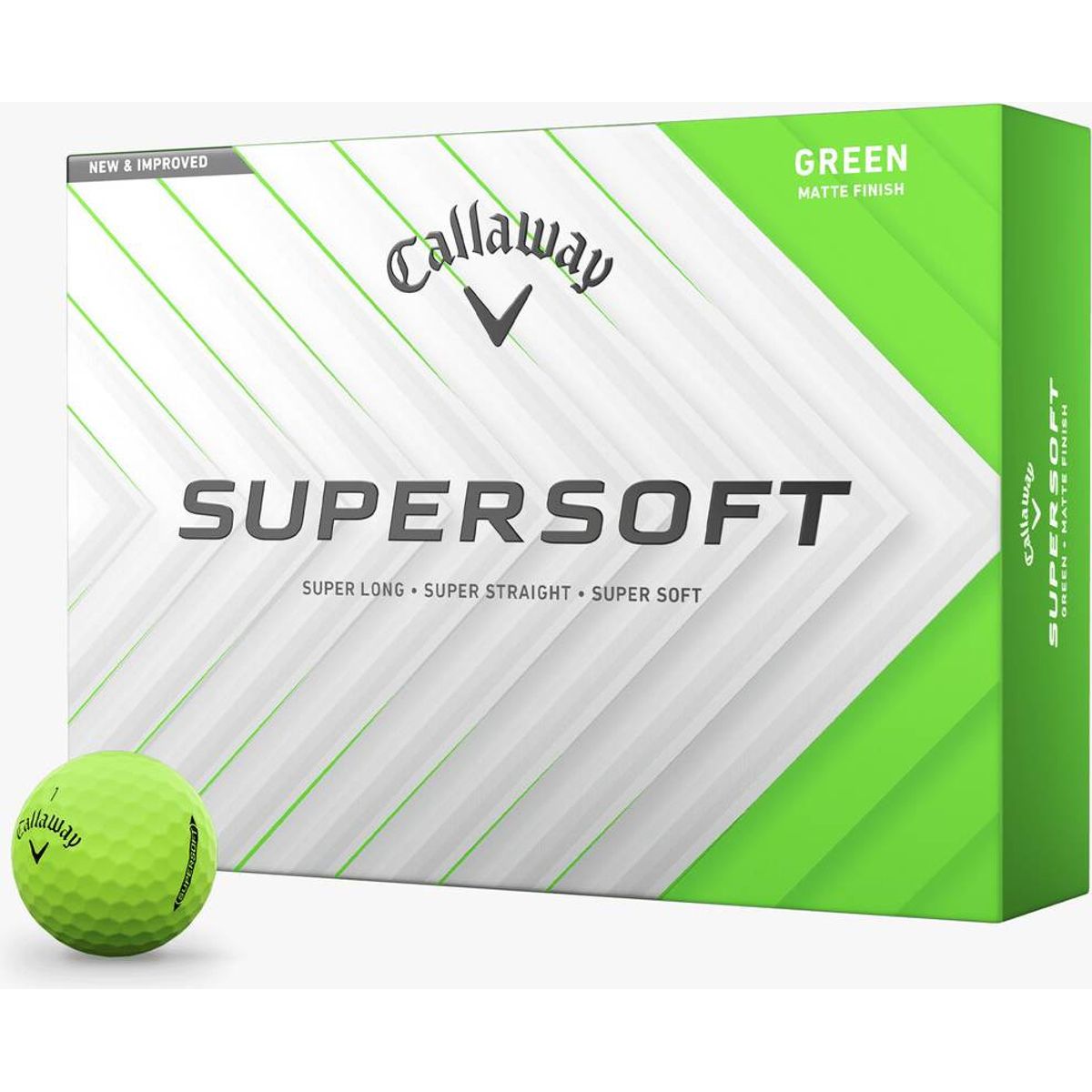 Callaway Supersoft Matte (2025) Golfbolde - Green