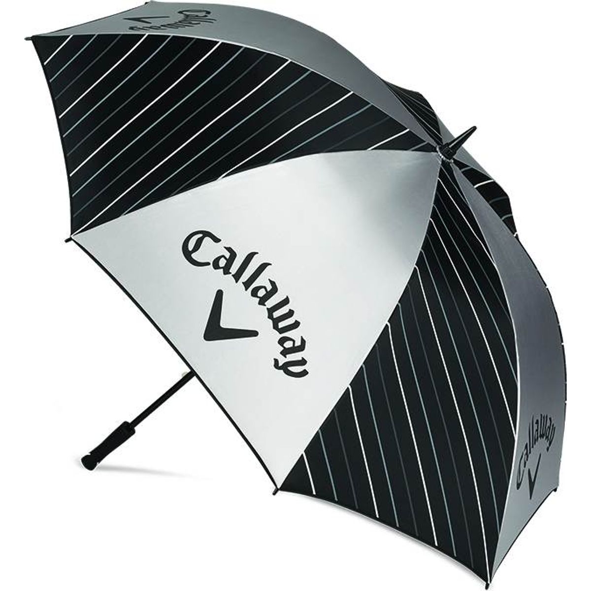 Callaway UV 64" Single Canopy Paraply - Black/Silver