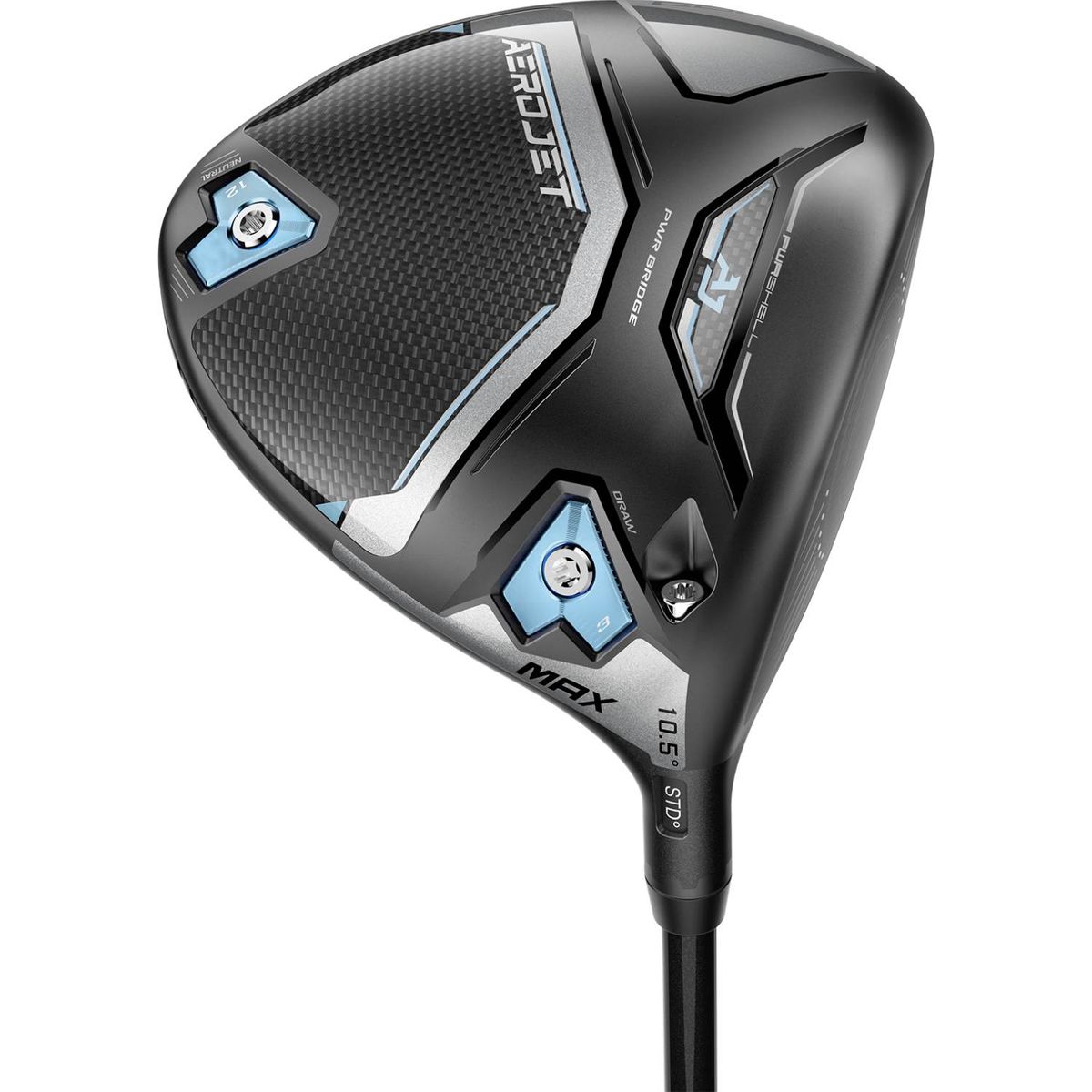 Cobra Aerojet MAX Dame Driver - Sort - Højre - 10.5° - UST Mamiya Helium Nanocore 4 Dame F1 Grafit