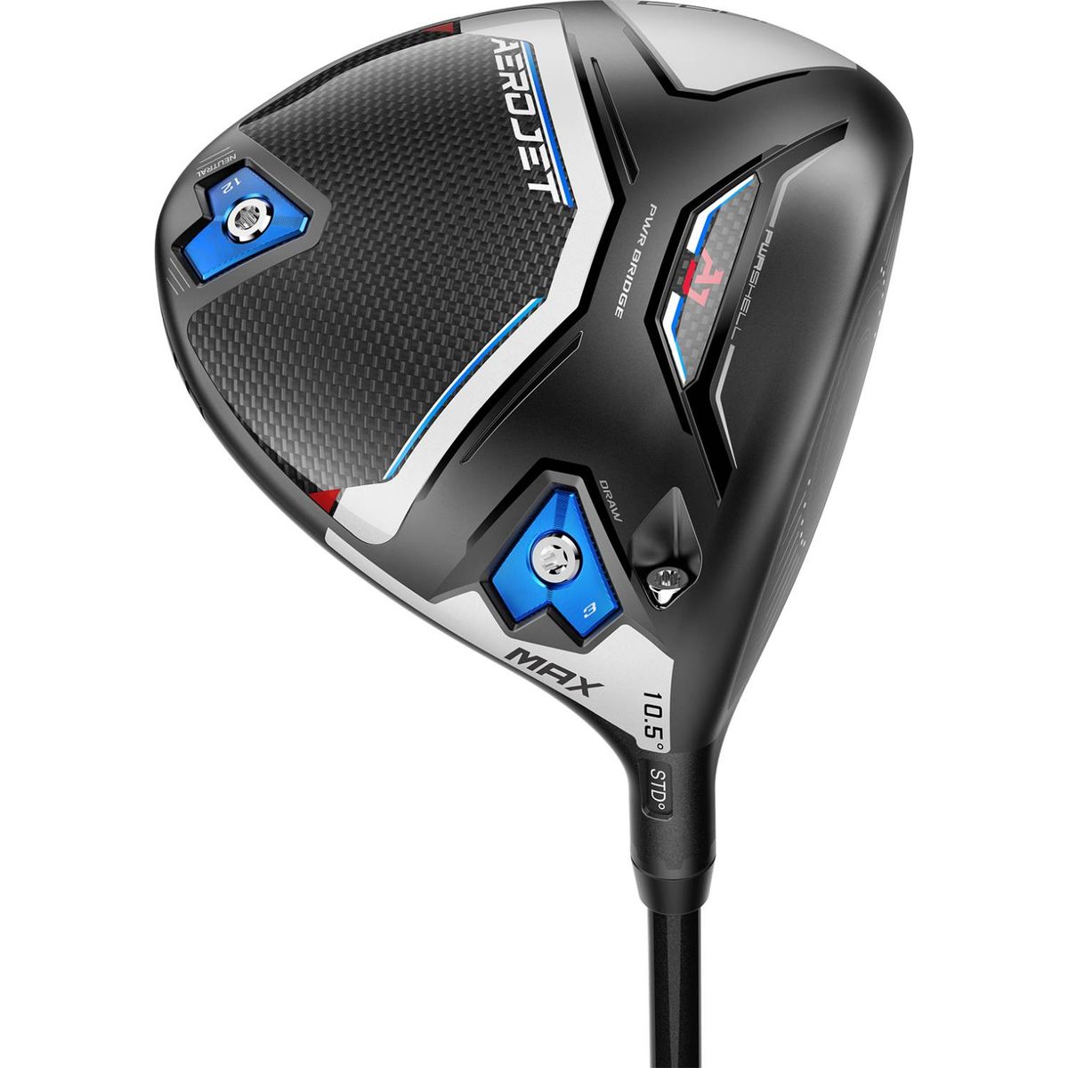 Cobra Aerojet MAX Herre Driver - Sort - Højre - 10.5° - Mitsubishi Chemical Kai´li Blue 60 Stiff Grafit