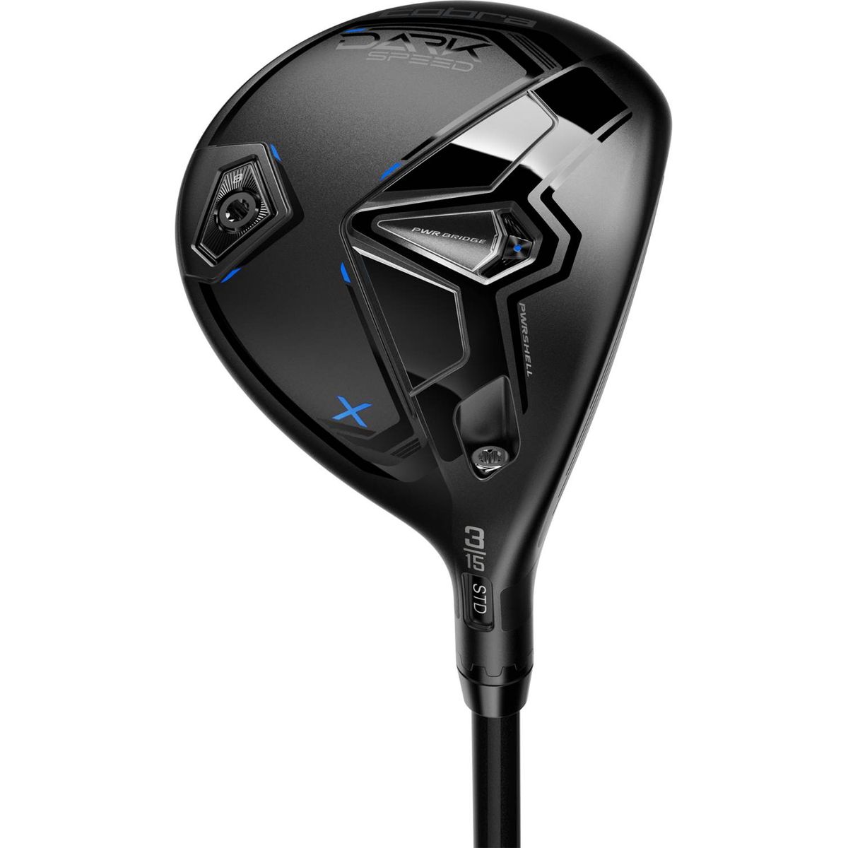 Cobra Darkspeed X Herre Fairwaykølle - Sort - Venstre - 18.0° (5 Kølle) - UST Mamiya LIN-Q M40X Blue 6 Stiff F4 Grafit