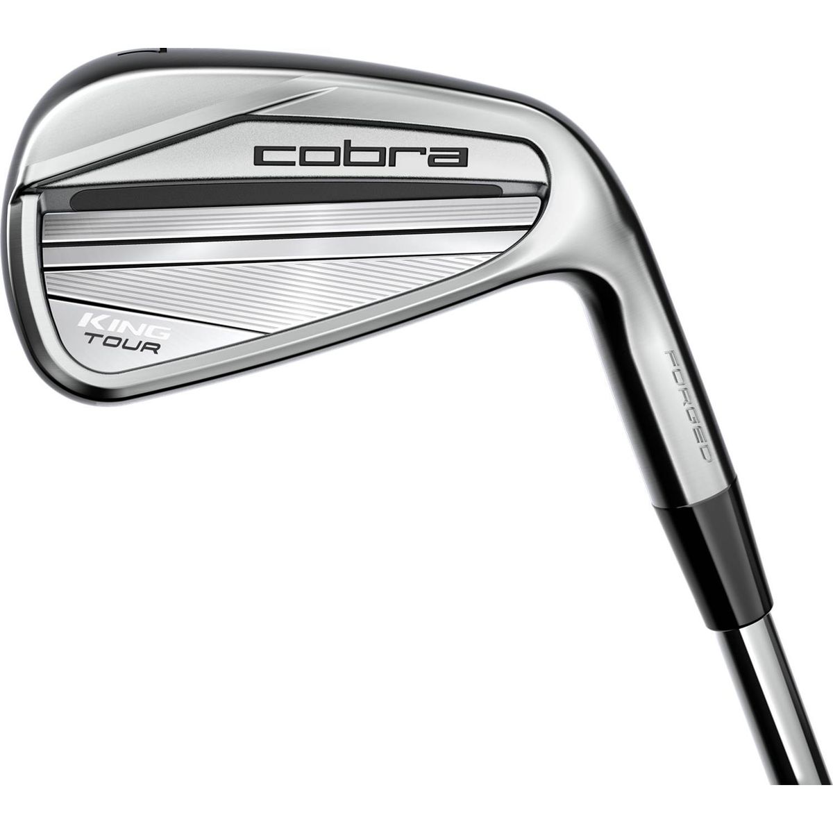 Cobra King Tour (2023) Herre Jernsæt - Chrome - Venstre - 5-9, PW - KBS S-Taper 120 Stiff Stål