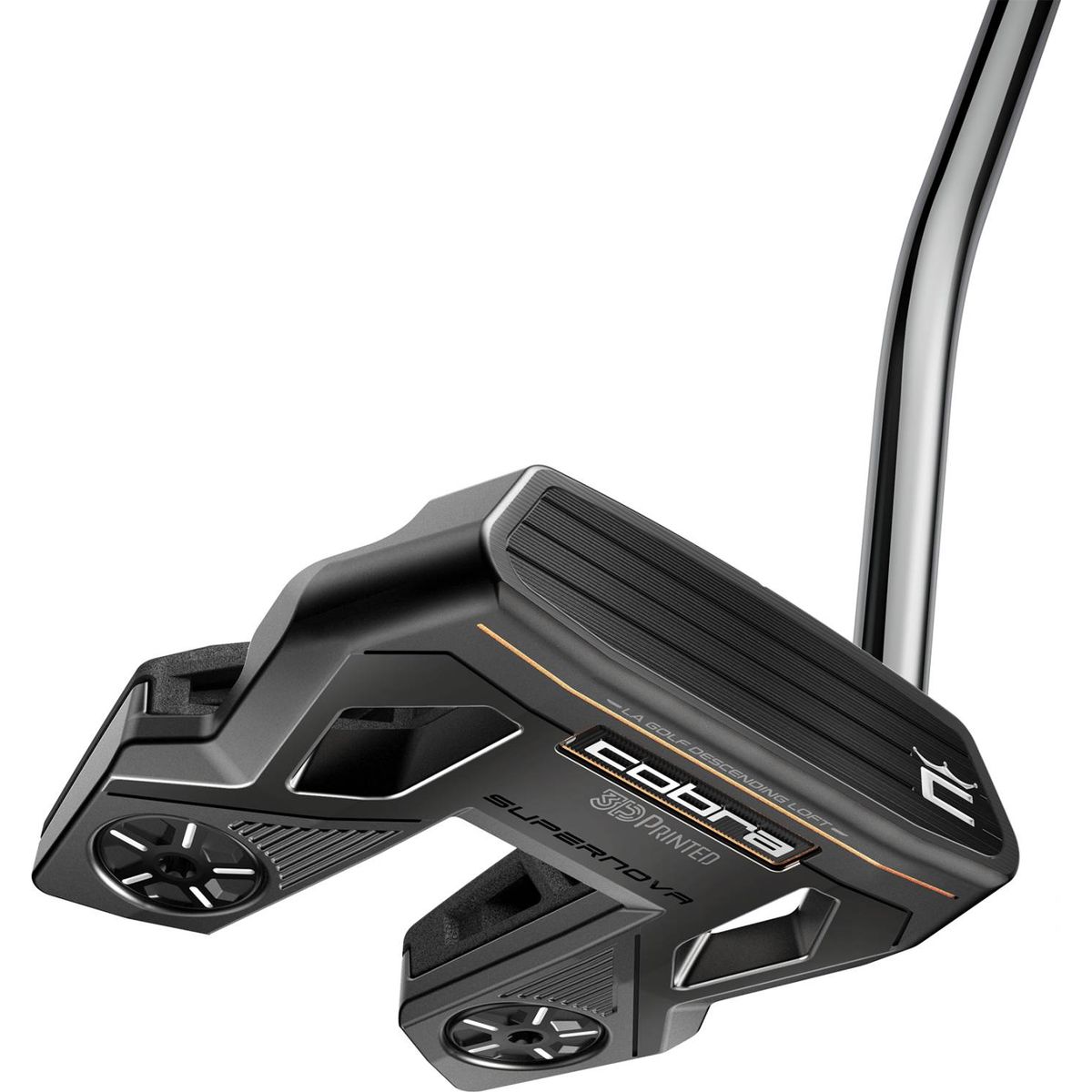 Cobra Supernova (2024) Single Bend Neck Putter - Grå - Venstre - Str. 34" - Super Stroke Zenergy Pistol 1.0 1.0 Hvid/Sort