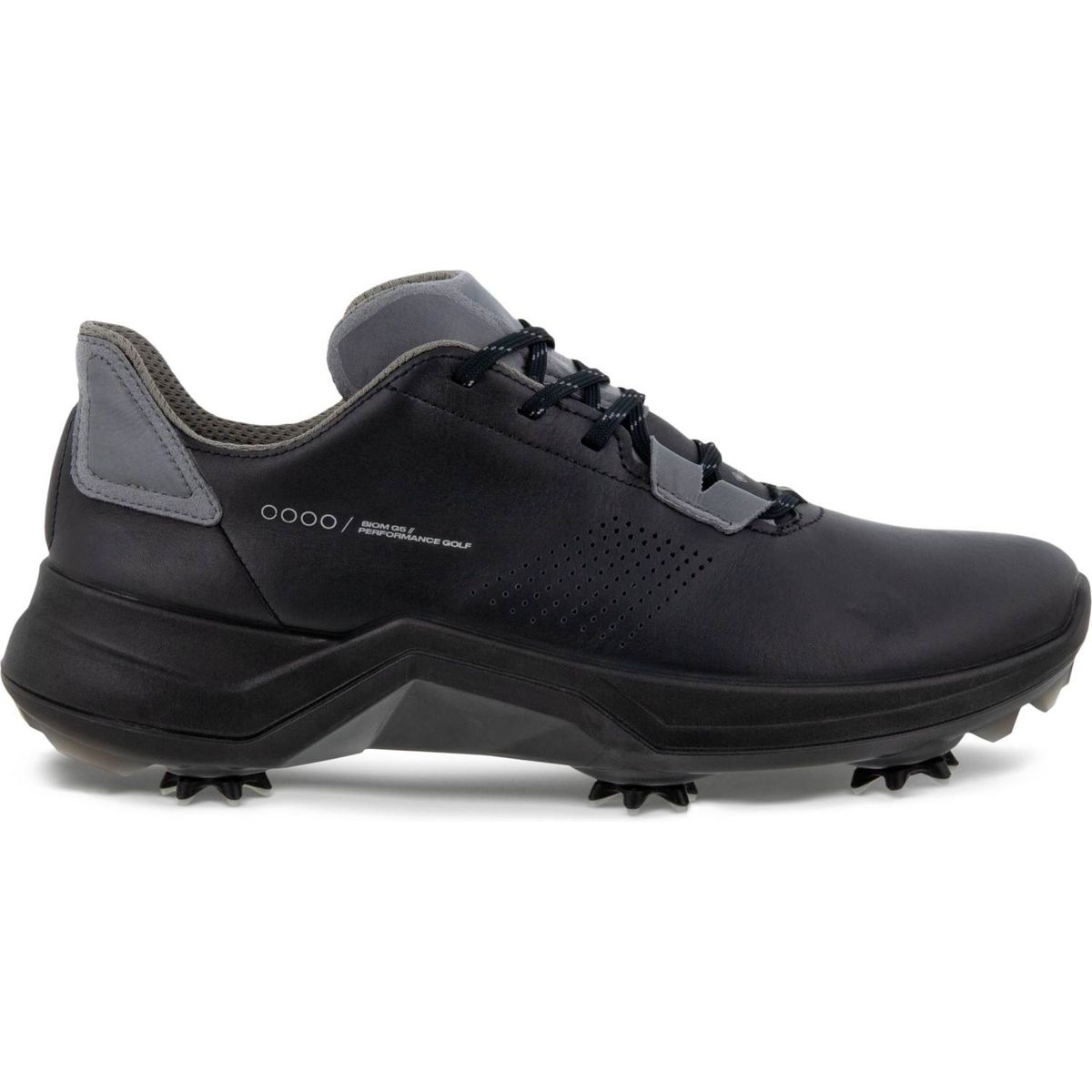 Ecco Biom G5 Vandtætte Herre Golfsko Med Spikes - Black/Steel - Str. 46 Normal