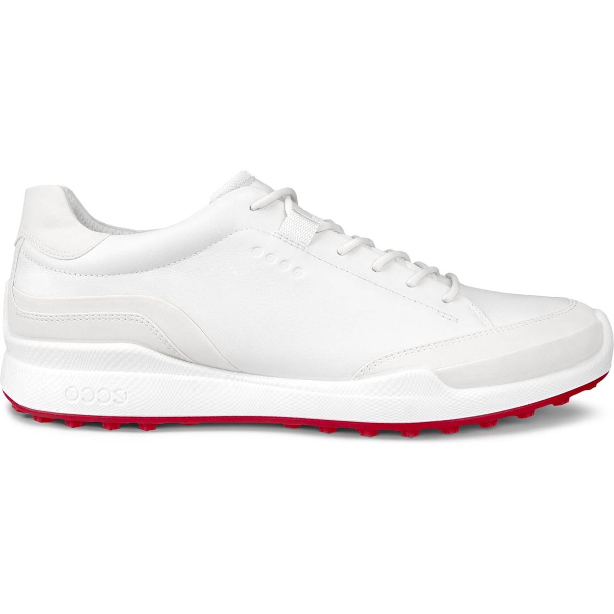 Ecco Biom Hybrid (2025) Vandtætte Herre Golfsko Uden Spikes - White/White - Str. 42 Normal