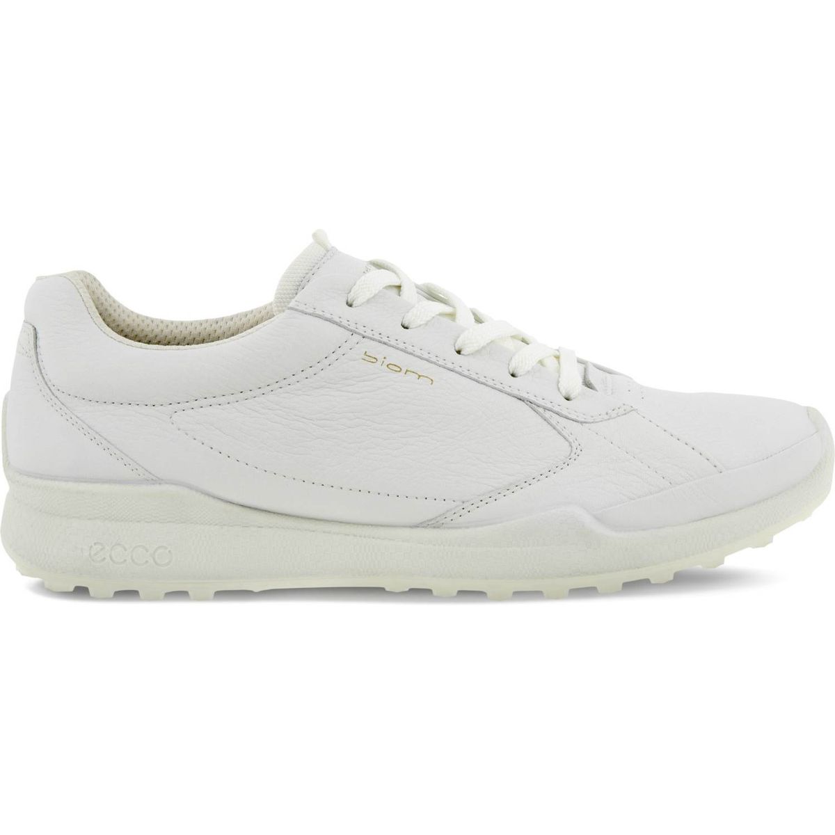 Ecco Biom Hybrid Vandtætte Herre Golfsko Uden Spikes - White - Str. 39 Normal