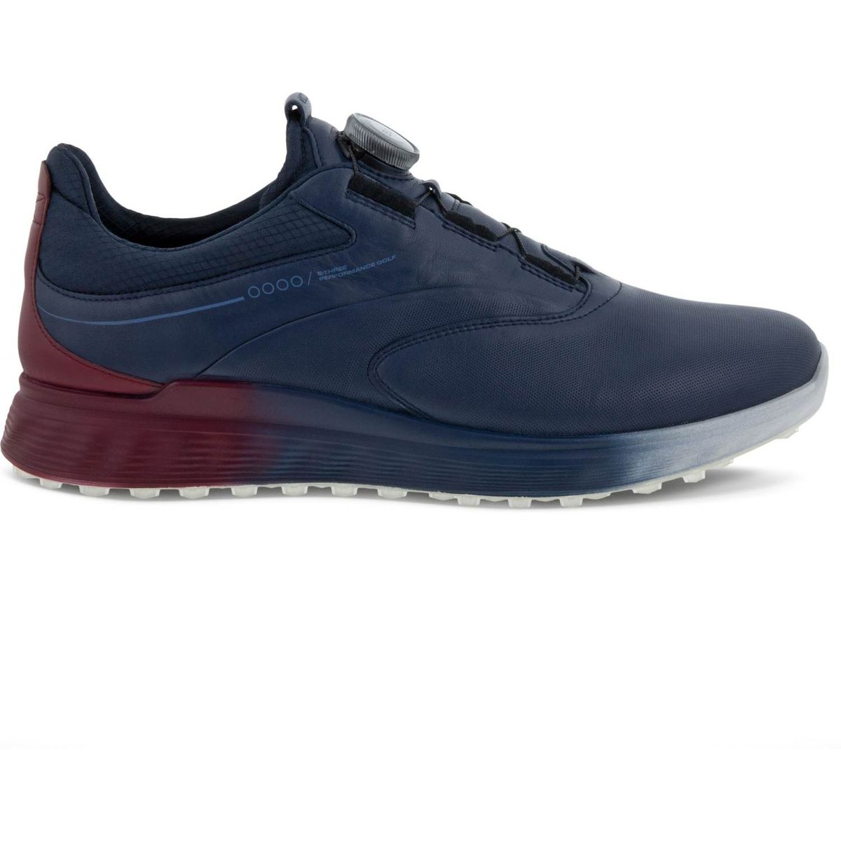 Ecco S-Three (2023) BOA Vandtætte Herre Golfsko Uden Spikes - Marine/Morillo/Marine - Str. 39 Normal