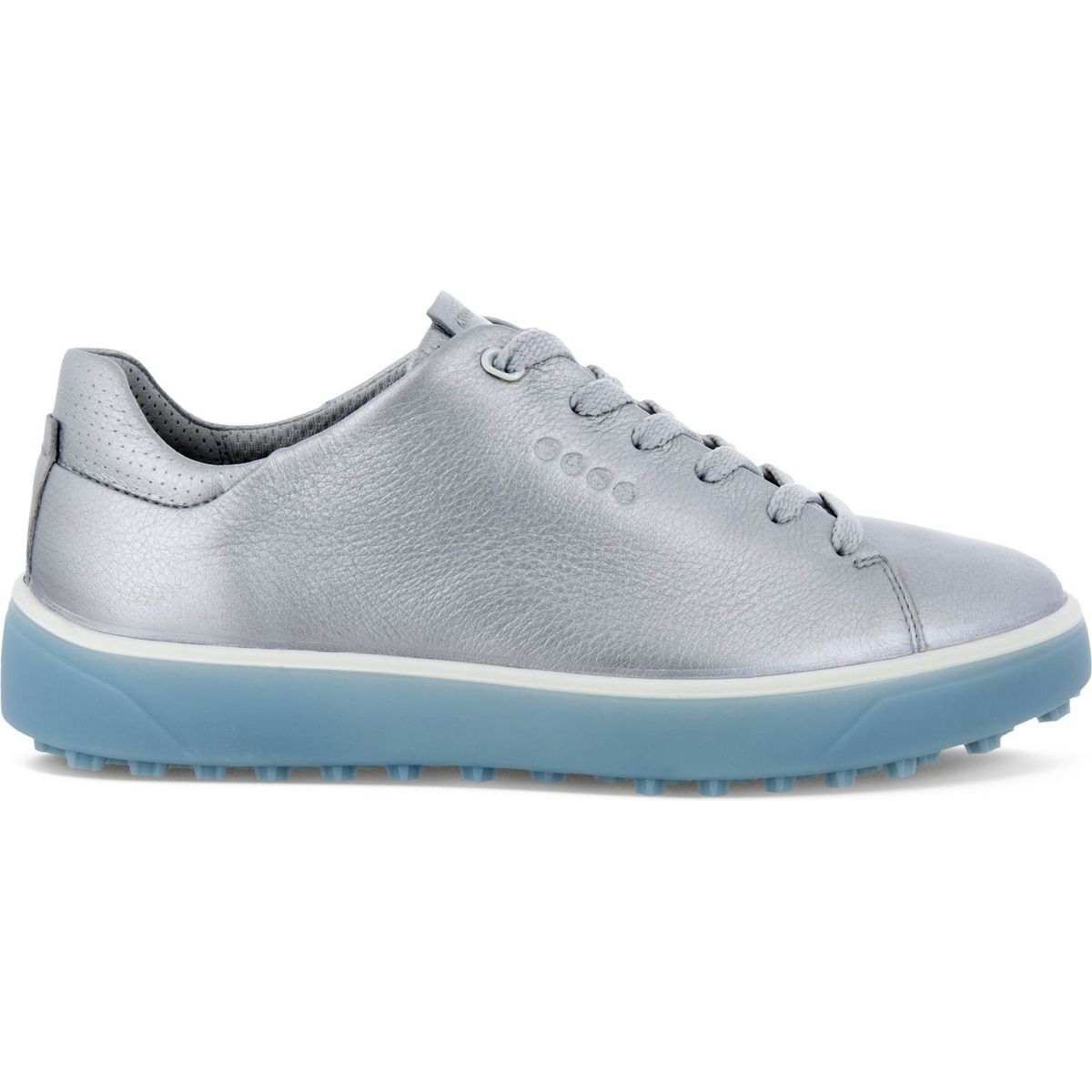 Ecco Tray Vandtætte Dame Golfsko Uden Spikes - Alu Silver/Arona - Str. 36 Normal