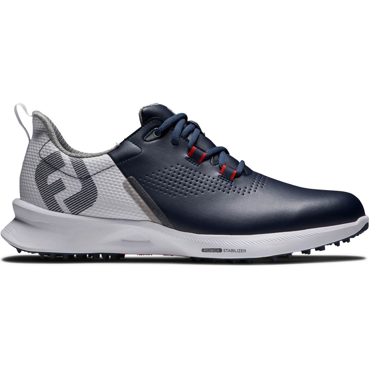 Footjoy Fuel Vandtætte Herre Golfsko Uden Spikes - Navy/White/Red - Str. 42 Normal